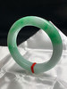 612721，57.8圈口，飘绿正圈平安镯，白底飘阳绿，几乎半截色，底子细腻 商品缩略图1