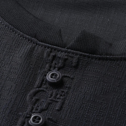 【DLS】大依优型大码短袖T恤圆领加肥加大男士大号弹力透气舒适夏季半袖 商品图3