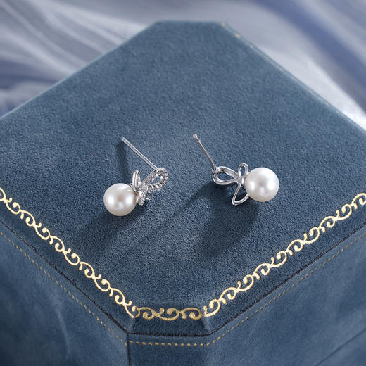 子佩集S925银珍珠耳钉【Y-9681】纯银2503 商品图3