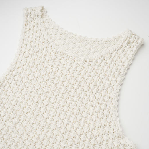 ROMI STUDIO“东方美学”100%棉优雅透气流苏镂空针织上衣24SSM465 商品图8