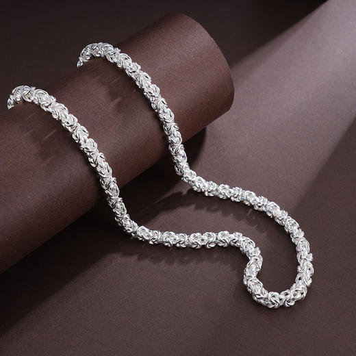 子佩集S999银【圣龙之神】项链【YH08100034】龙头项链男士纯银2503 商品图1