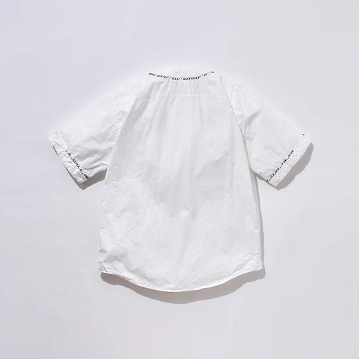 KUON Sashiko Trimmed Koikuchi Shirt 职人手工刺绣棒球短袖衬衫 商品图3