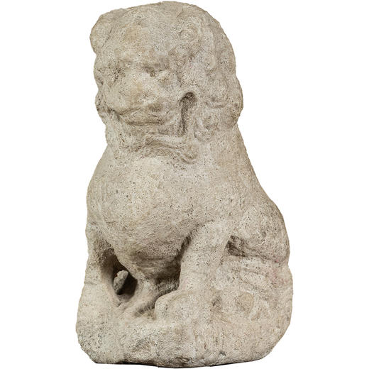 清 石雕狮子案头摆件 商品图5