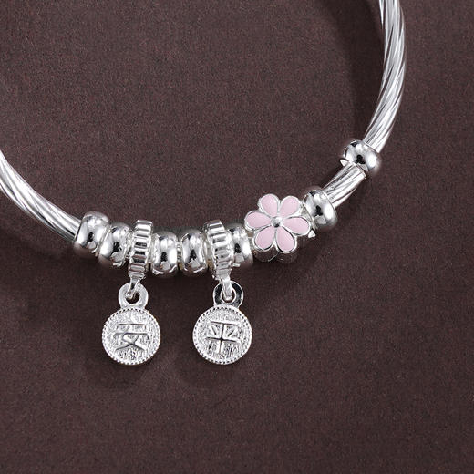 子佩集S999银【花随人意】童镯【TZ000796】纯银2503 商品图4