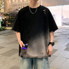 【棉质】【DYY】大依优型大码圆领短袖T恤夏季加肥加大肥佬休闲宽松透气弹力男装上衣潮款 商品缩略图5
