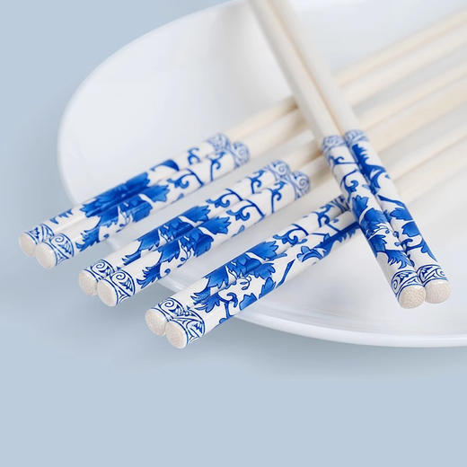 「天然竹筷！品质款」青花瓷一次性筷子独立包装 家用筷子一次性一包竹筷筷子餐饮用具 商品图1