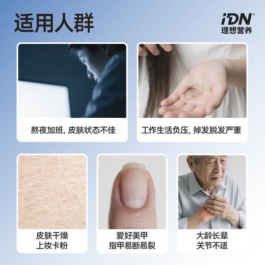 IDN理想营养 | 多重复合胶原蛋白肽600g/桶 大规格（跨境海淘商品不支持7天无理由退换） 商品图4