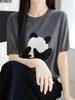 天丝莱赛尔针织奶萌熊猫刺绣T恤衫 商品缩略图4