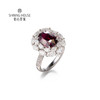 【无烧红宝石戒指】钻石世家 18K金红宝石镶钻戒指   高级设计珠宝系列  让人一见倾心的红宝石 演绎女性的高贵柔情 也寓意着浪漫炙热的美好感情 商品缩略图0