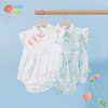 贝贝怡新生婴儿衣服夏季宝宝连体衣哈衣薄款纯棉爬服旗袍领包屁衣232B059 商品缩略图2