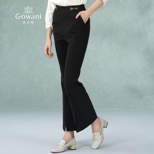 乔万尼喇叭裤夏季薄款女喇叭裤小个子显瘦裤子EM2F702 商品图2