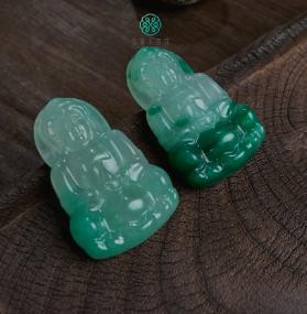 玉美人菲菲/独龙玉观音吊坠 商品图0