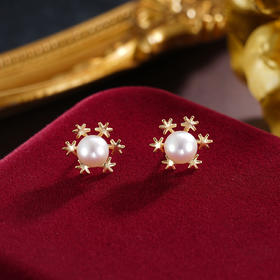 子佩集S925银珍珠耳钉【XXEH089】纯银镀金2503