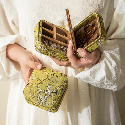 便携首饰盒旅行出差首饰收纳戒指项链首饰包迷你饰品盒 商品图2