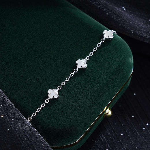 子佩集S925银【怡情】手链【SL050048】纯银白贝母2503 商品图3