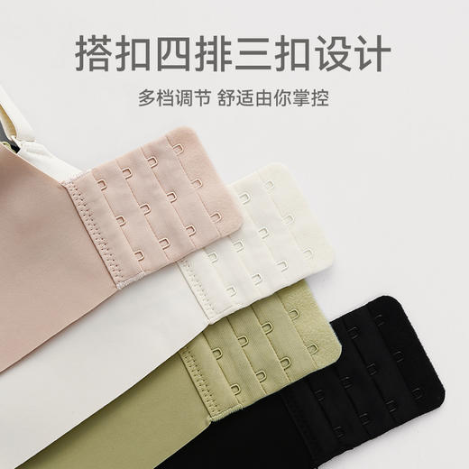 芬腾女士内衣大胸显小上托防下垂文胸蕾丝性感聚拢薄款无钢圈胸罩 商品图3