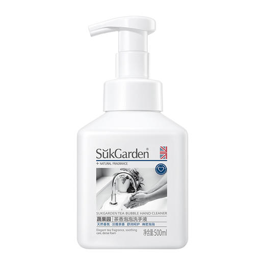 蔬果园 茶香泡泡洗手液(清新滋润型)500ml 商品图4