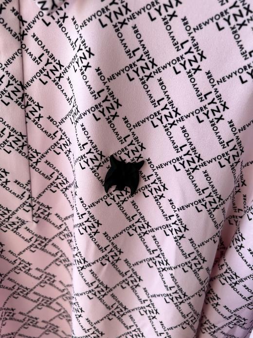 韩国🇰🇷高er夫LYNX男Polo速干衬衫，出口剩余，客供面料，吸湿排汗，轻薄透气，四面弹力，挥杆打球毫无束缚感，质感超好，上身超舒适，满印logo图案，时尚洋气，无论运动还是上班通勤皆可穿 商品图4