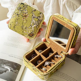 便携首饰盒旅行出差首饰收纳戒指项链首饰包迷你饰品盒