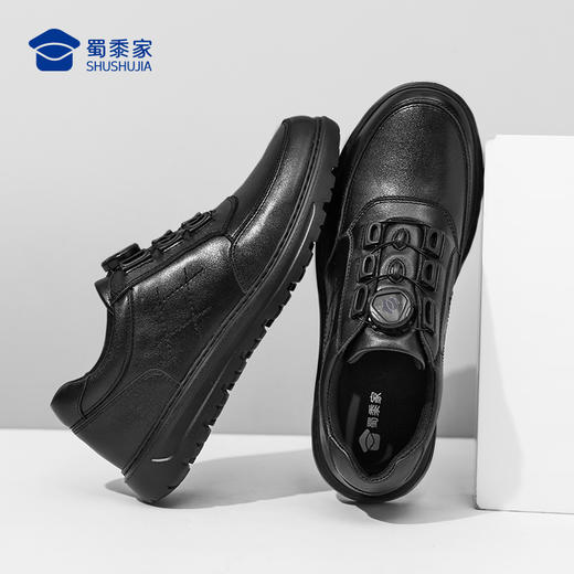 【实付满399送保温杯】【快速穿脱通勤皮鞋】商务休闲牛皮皮鞋 轻便缓震低帮鞋靴XT504/XT505 商品图11