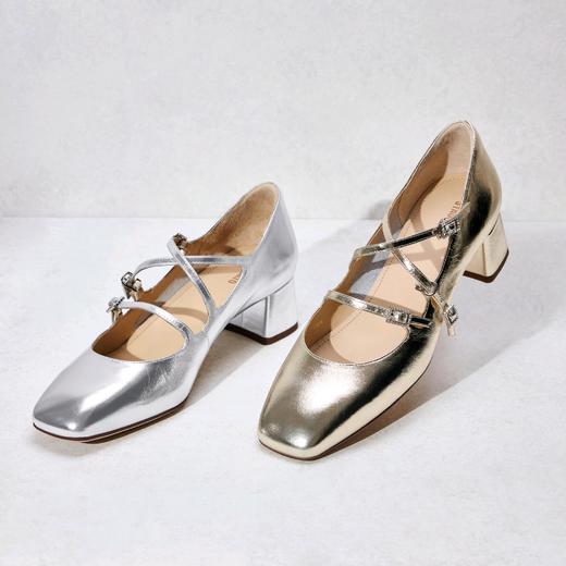 【云粉节】【思加图】BF思加图2025秋季新款浅口粗跟玛丽珍鞋女鞋高跟复古女单鞋ECL01，吊牌价1290，活动价950 商品图2