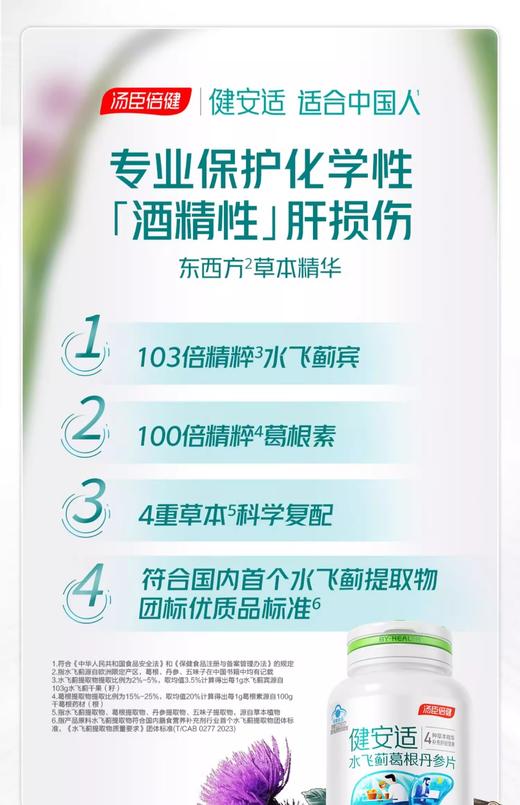 健安适牌水飞蓟葛根丹参片 商品图0