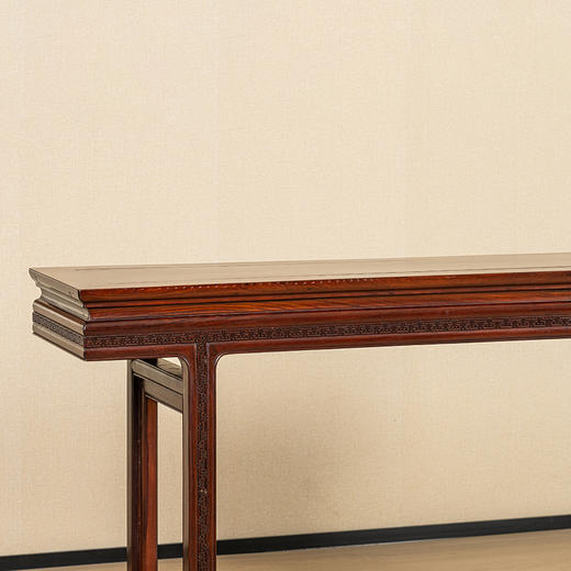 二十世纪 红木束腰插肩榫万字纹条案 商品图2