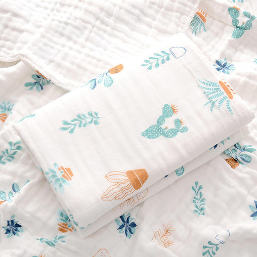 匹鲁呼吸系列全棉纱布单浴巾110*105cm 商品图2