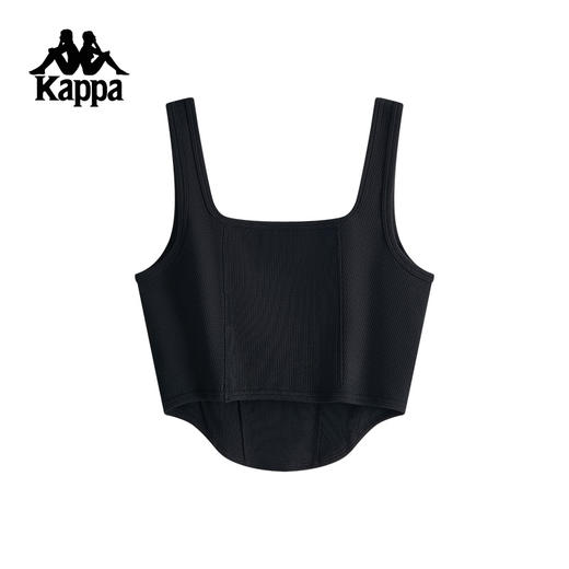 Kappa卡帕背靠背夏季新款运动背心女款休闲无袖上衣修身透气背心KPDJBVV95 商品图1