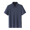 【DLS】大依优型大码拉链款短袖Polo衫翻领加肥加大男士大号弹力透气舒适夏季弹力半袖 商品缩略图4