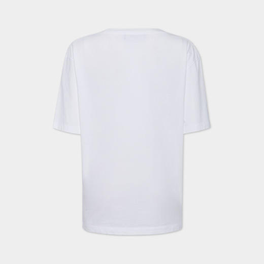 DSQUARED2 女士涂鸦徽标棉质圆领短袖T恤 白色 S72GD0572 D20020 100 商品图1