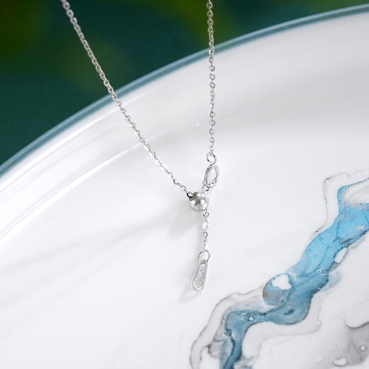 子佩集S925银【如心】玉髓套链【YL-3887206】纯银项链2503 商品图3