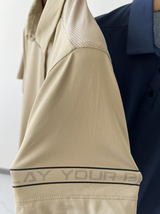 福利款，💕💕韩国🇰🇷高er夫PING速干T恤，纯元臻品，客供面料，四面弹力，质感丝滑垂顺，背后采用网眼面料，更透气，polo衬衫翻领设计，更显优雅气质，左袖口字母点缀，领口扣子带有logo 商品图5