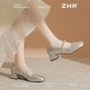 ZHR则则法式优雅闪钻链条玛丽珍鞋女鞋2025新款时髦柔软粗跟单鞋 商品缩略图7