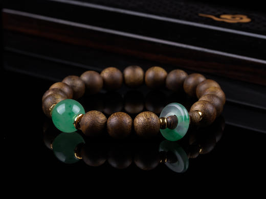 XY0211沉香+非洲翠手串 商品图4