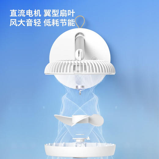 【6F】飞利浦（PHILIPS）桌面小风扇户外USB风扇可充电折叠台式壁挂办公室学生宿舍床头便携电风扇户外野餐风扇踏青放假 ACR2124DX【小巧折叠】 商品图4