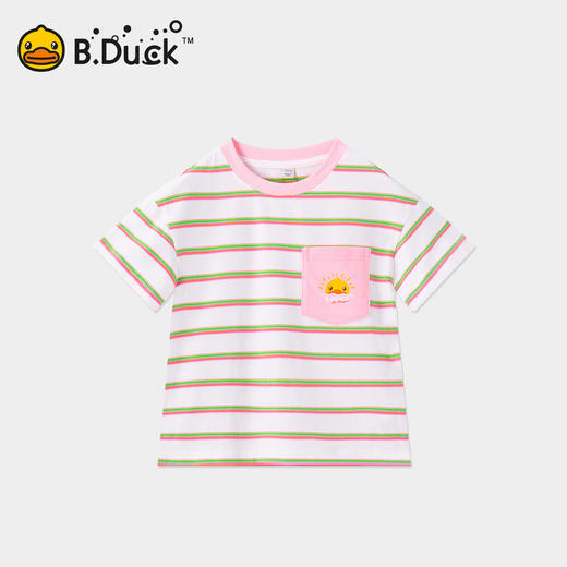 B.Duck小黄鸭童装夏季男女童短T恤110-160 BF2501993 商品图2