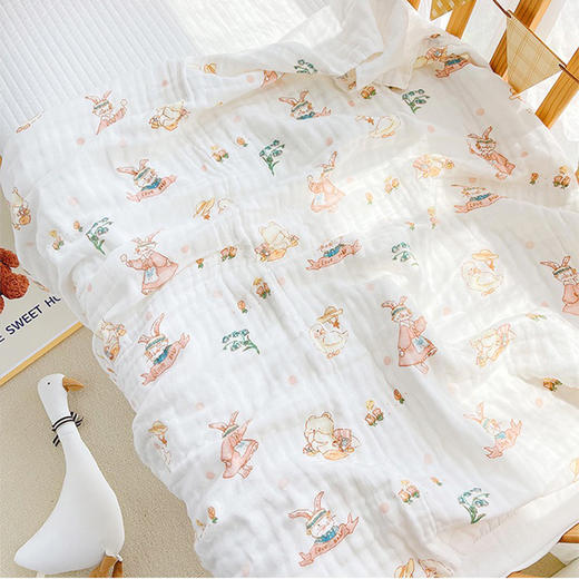 匹鲁呼吸系列全棉纱布单浴巾110*105cm 商品图3