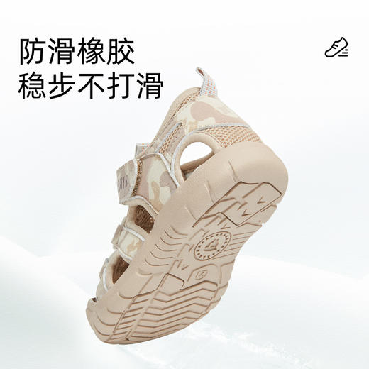 泰兰尼斯218户外儿童凉鞋男童夏季新款包头防滑男宝宝学步机能鞋 T07T5B5807 商品图4