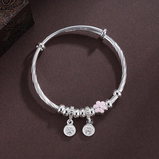 子佩集S999银【花随人意】童镯【TZ000796】纯银2503 商品图2