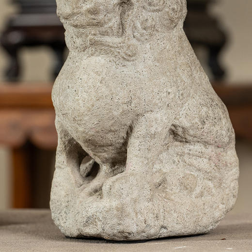 清 石雕狮子案头摆件 商品图3