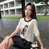 奢姿大码女装2025夏季卡通图案减龄针织衫胖妹妹时尚圆领百搭上衣9852621911 商品缩略图1
