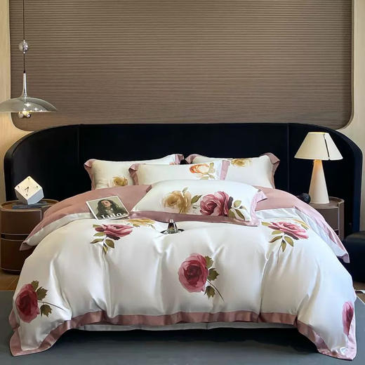 福利款！高奢100S奥地利兰精天丝印花四件套  品牌公司尾单 柔滑垂凉  静谧守护超柔睡眠 商品图0