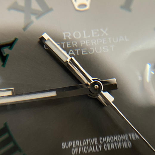 『v厂victory』C厂clean厂劳力士日志型系列m126334-0022腕表(绿罗&绿萝)，精钢表壳表链，深灰色表盘罗马时标，搭载3235型自动机械机芯，41毫米➕搭配正品一致的904进口精钢❕ 商品图11