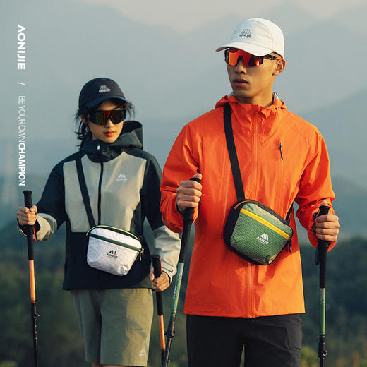 奥尼捷户外徒步挎包轻量透气耐磨防泼水斜挎包短距离徒步挎包休闲包FH2504 商品图1