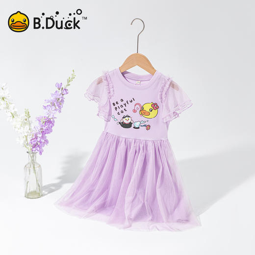 B.Duck小黄鸭童装夏季女童连衣裙110-160 FF2680003 商品图1
