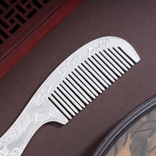 子佩集S999银【泽流云福】梳子【CYS008-1】纯银2503 商品图4