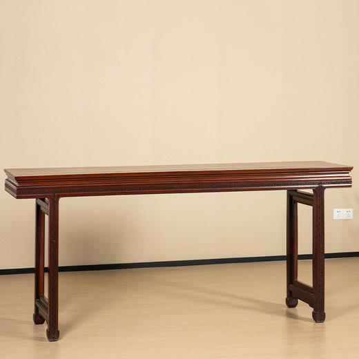 二十世纪 红木束腰插肩榫万字纹条案 商品图0