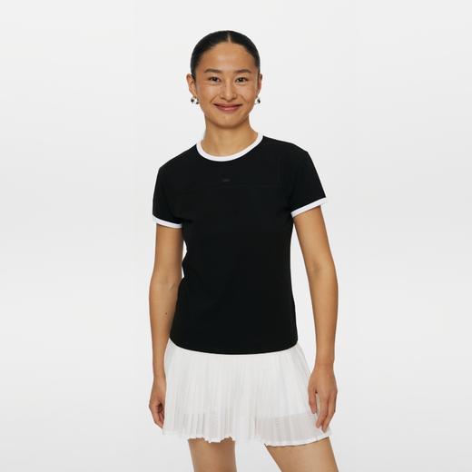 oneup撞色边合身短袖T恤 商品图2