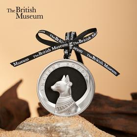 大英博物馆 盖亚·安德森猫系列 香挂车载汽车车插香薰礼盒 银色